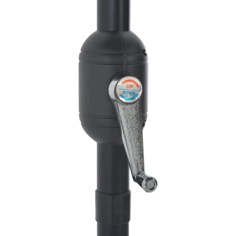 vidaXL balkona saulessargs ar alumīnija kātu, pelēks, 300x155 cm