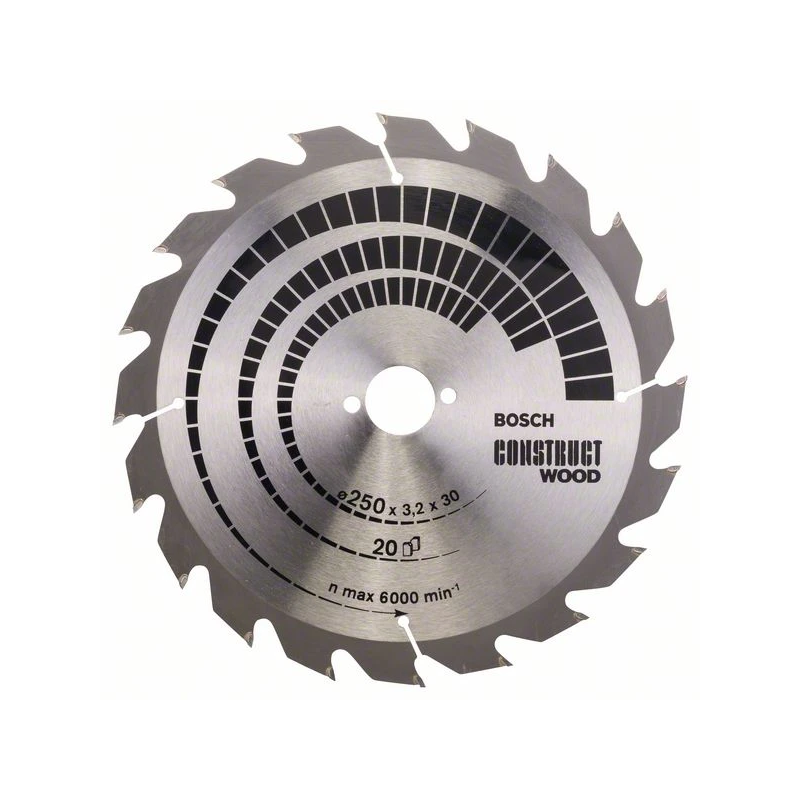 Ripzāģa disks Construct Wood 250x30x3,2mm, Z20