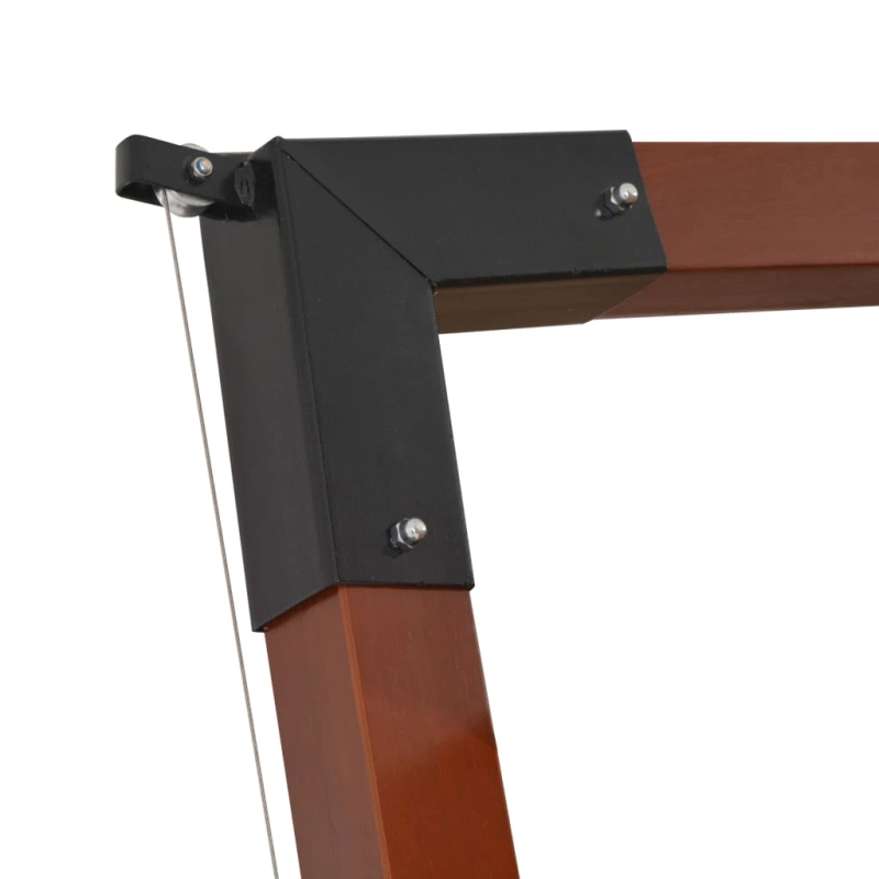 vidaXL dārza saulessargs ar koka kātu, 400x300 cm, pelēkbrūns