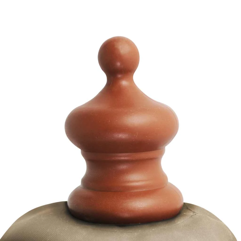 vidaXL dārza saulessargs ar koka kātu, 350 cm, pelēkbrūns