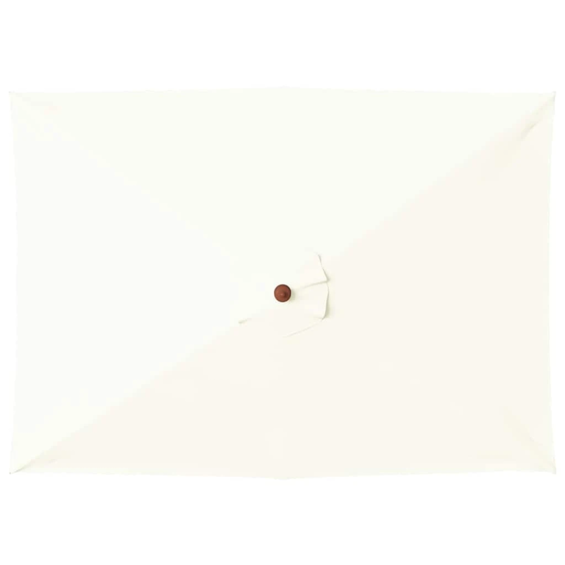 vidaXL dārza saulessargs ar koka kātu, smilškrāsas, 150x200 cm