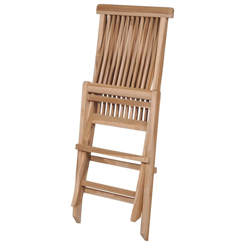 vidaXL 7-daļīgs dārza mēbeļu komplekts, saliekams, masīvs tīkkoks