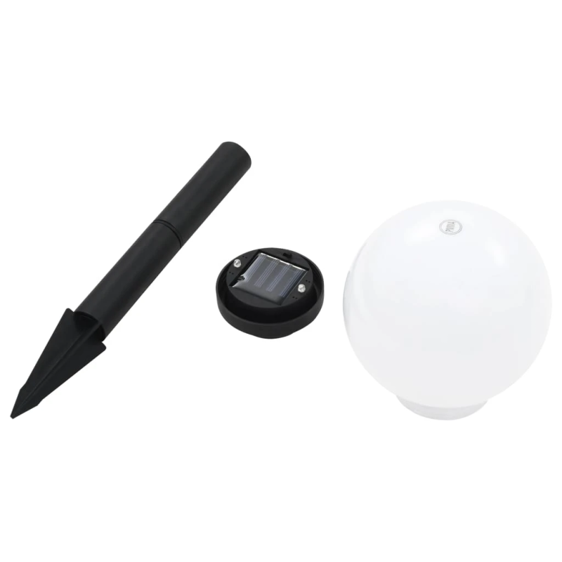 vidaXL sfēriskas āra LED solārās lampas, 4 gab., 15 cm, RGB