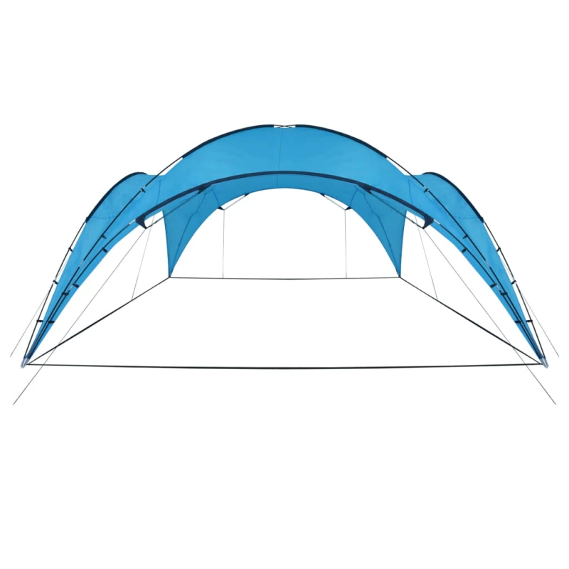 vidaXL svinību telts, arkveida, 450x450x265 cm, gaiši zila