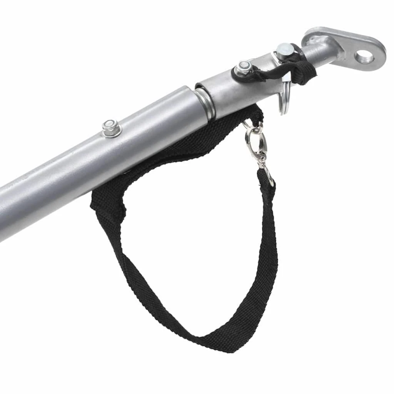 vidaXL velosipēda piekabe, 65 kg, melna ar dzeltenu