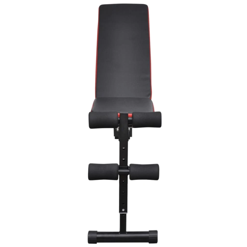 vidaXL regulējams trenažiera sols, ar svariem un hantelēm, 60,5 kg