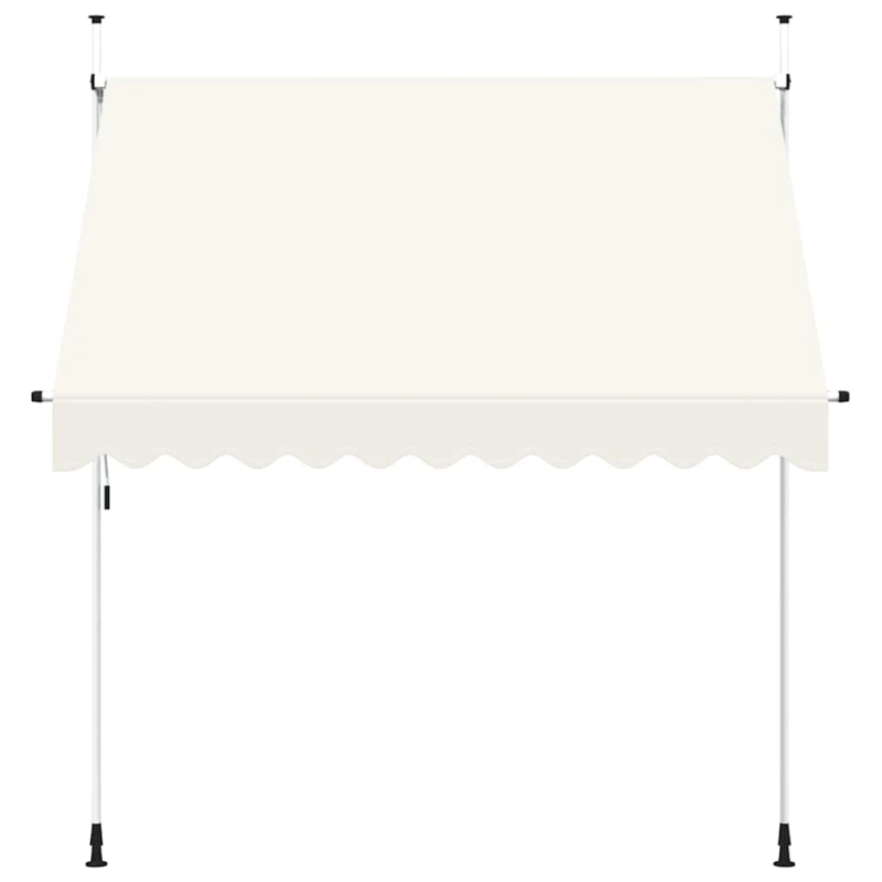 vidaXL markīze, krēmkrāsā, 250 cm, manuāli darbināma, sarullējama