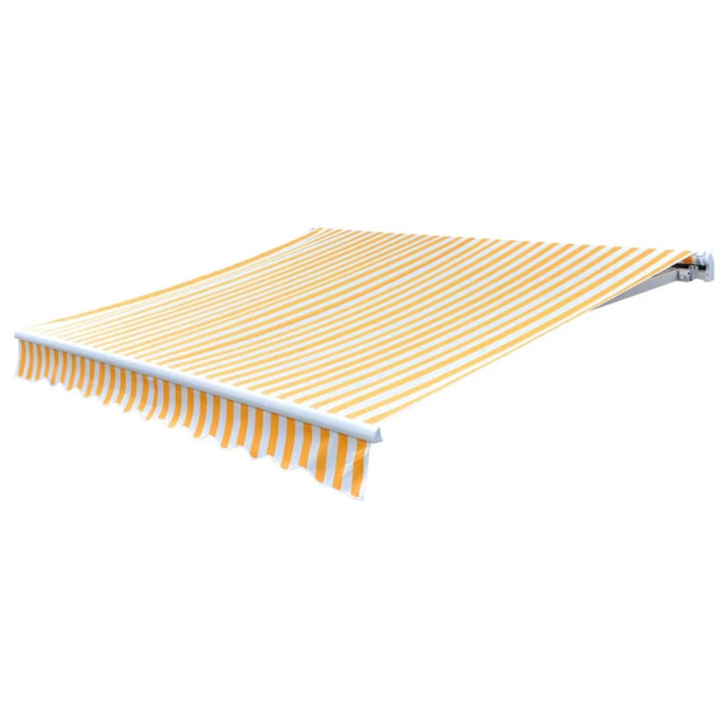 vidaXL markīzes jumts, oranžs ar baltu, 350x250 cm