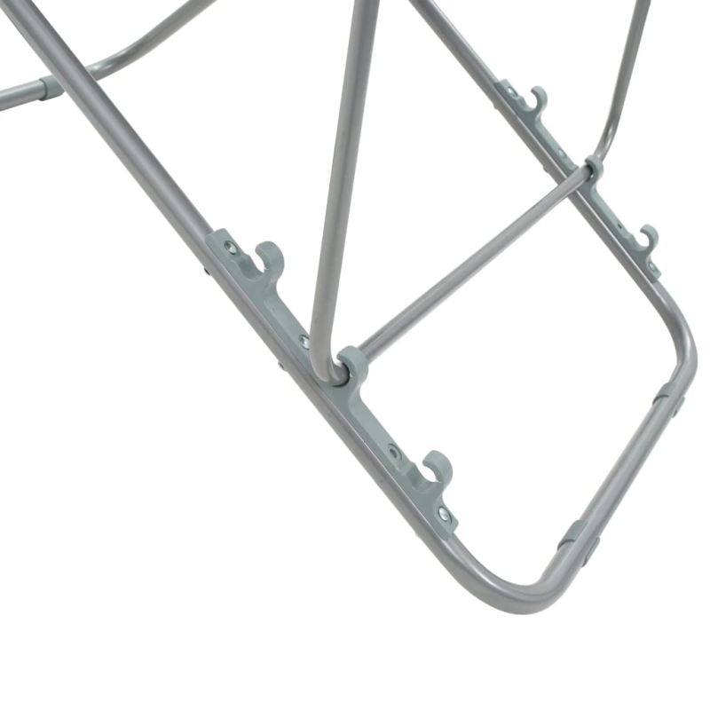 vidaXL saliekami pludmales krēsli, 2 gab., tērauds, audums, brūni