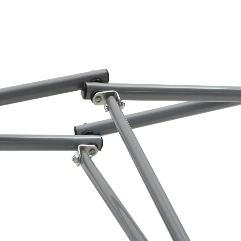 vidaXL šūpuļtīkls ar saliekamu statīvu, melns