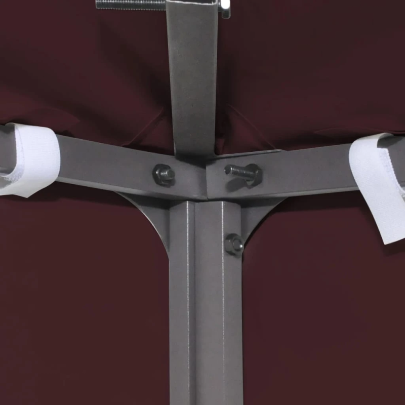 vidaXL nojumes jumta pārsegs, divdaļīgs, 3x3 m, bordo