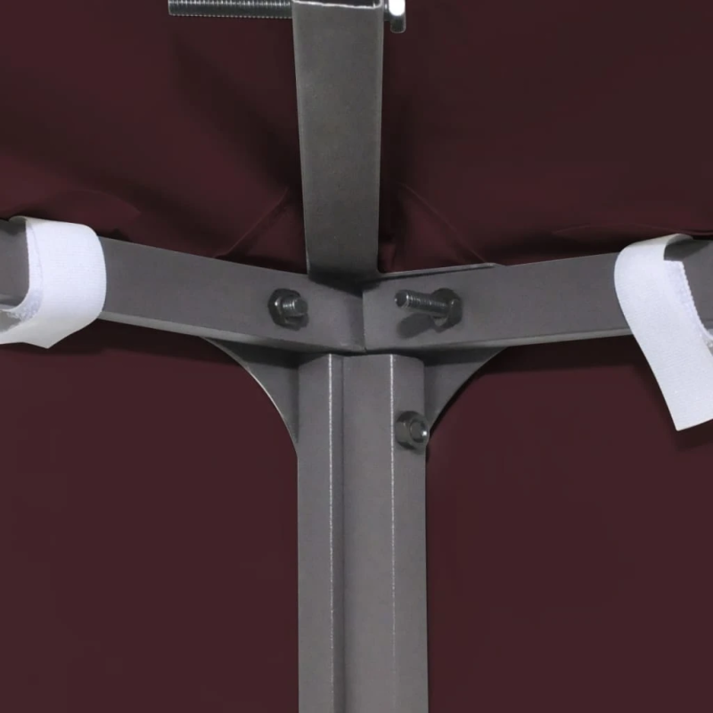 vidaXL nojumes jumta pārsegs, divdaļīgs, 4x3 m, bordo