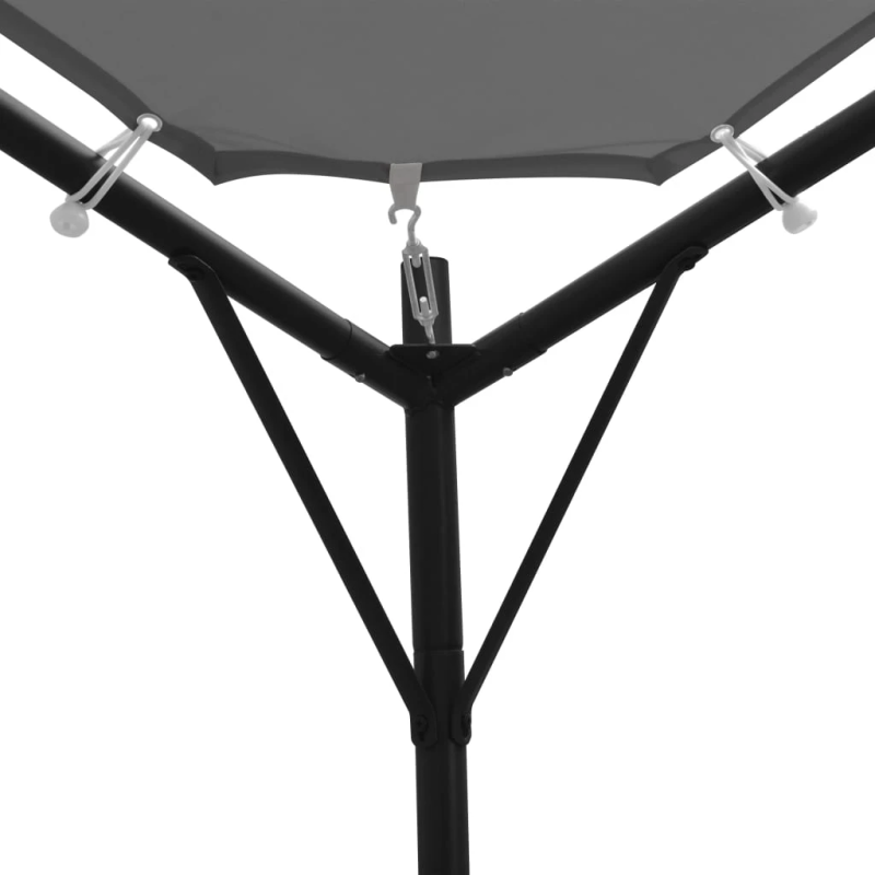 vidaXL nojume, 4x4 m, antracītpelēka