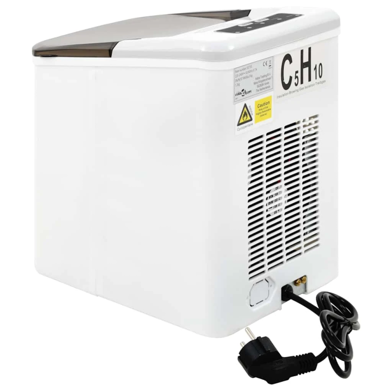 vidaXL ledus pagatavošanas ierīce, balta, 1,4 L, 15 kg-24 h