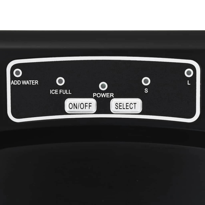 vidaXL ledus pagatavošanas ierīce, melna, 1,4 L, 15 kg-24 h