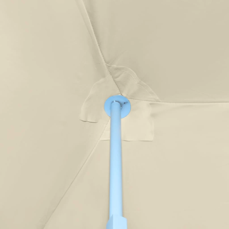 vidaXL saliekama nojume ar 8 sānu sienām, 870x291x315 cm, krēmkrāsas