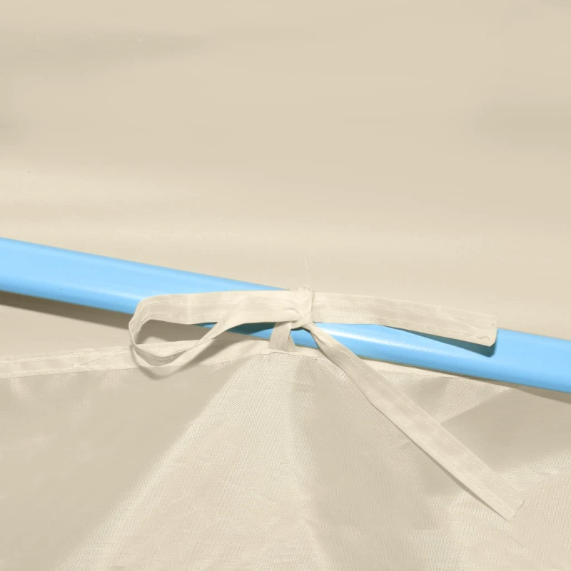 vidaXL saliekama nojume ar 8 sānu sienām, 870x291x315 cm, krēmkrāsas