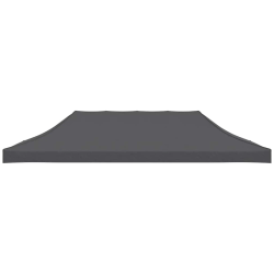 vidaXL dārza nojumes jumts, 3x6 m, antracītpelēks