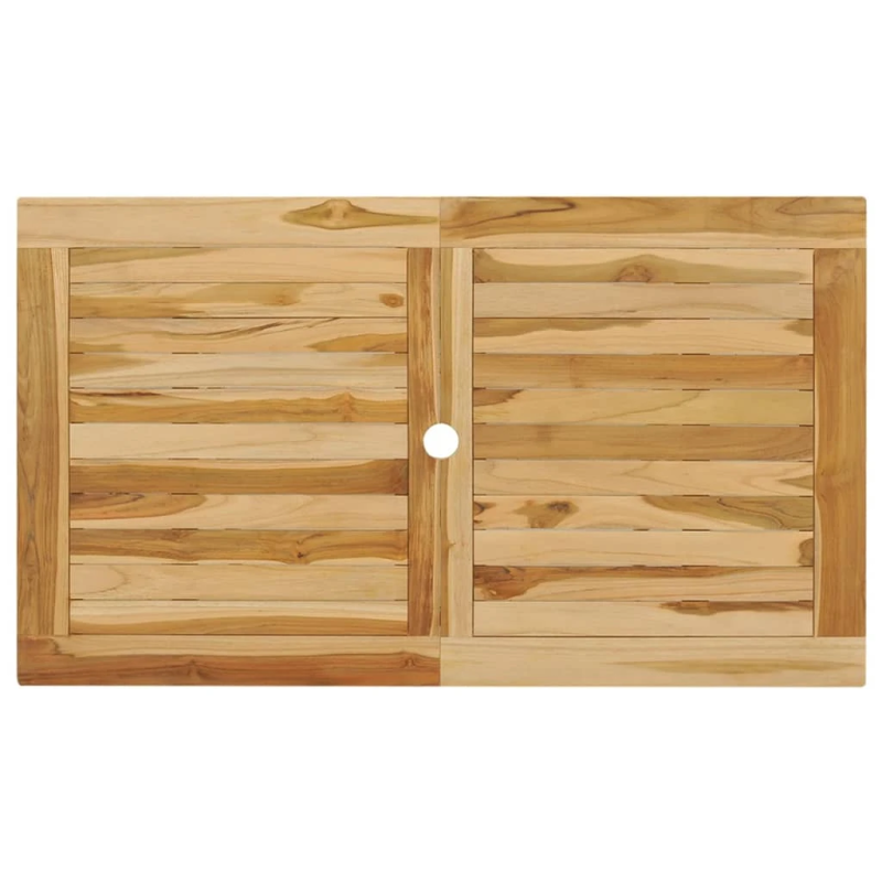 vidaXL 5-daļīgs dārza mēbeļu komplekts, masīvs tīkkoks