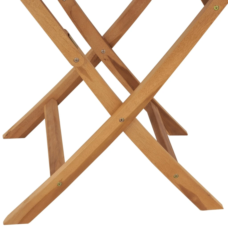 vidaXL saliekams dārza galds, 85x76 cm, masīvs tīkkoks