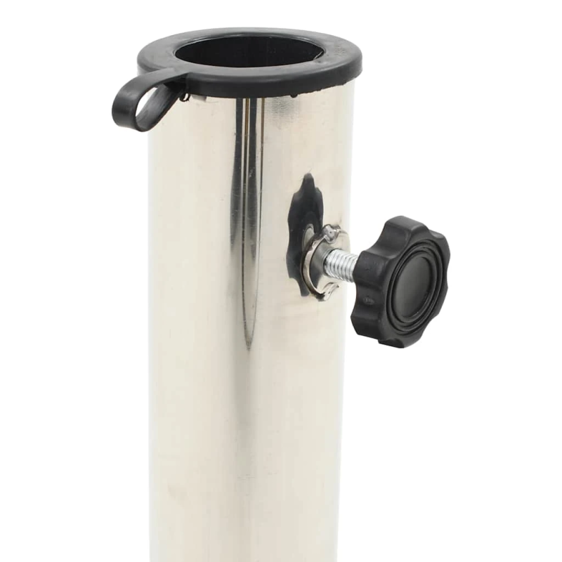 vidaXL saulessarga pamatne, melna, granīts, 20 kg, apaļa