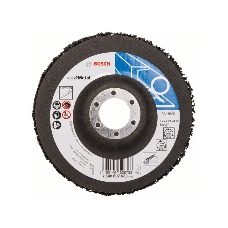 Tīrīšanas disks metālam 125mm, leņķa slīpmašīnai