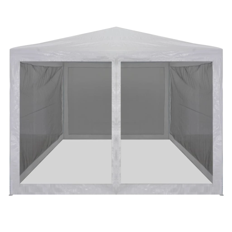 vidaXL svinību telts ar 4 sieta sienām, 4x3 m