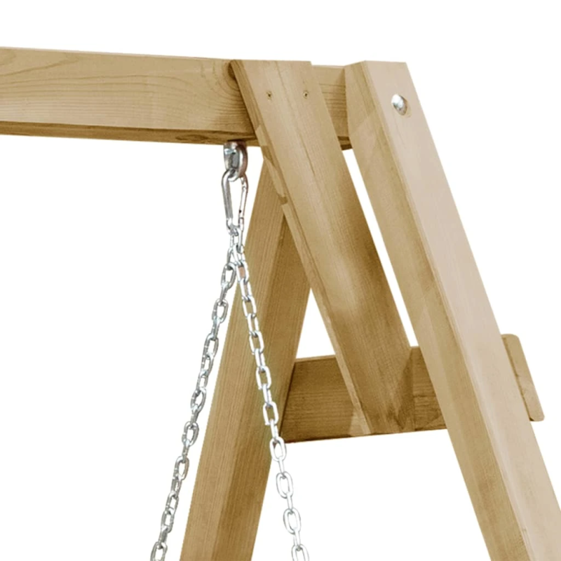 vidaXL dārza šūpuļsols, impregnēts priedes koks, 205x150x157 cm