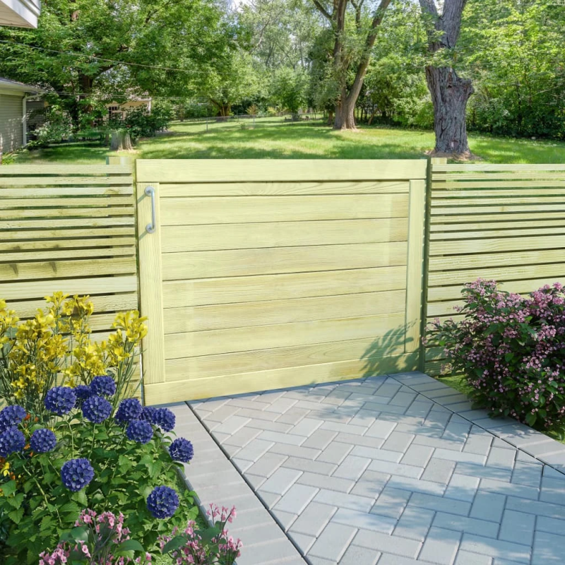 vidaXL dārza vārti, impregnēts priedes koks, 75x100 cm