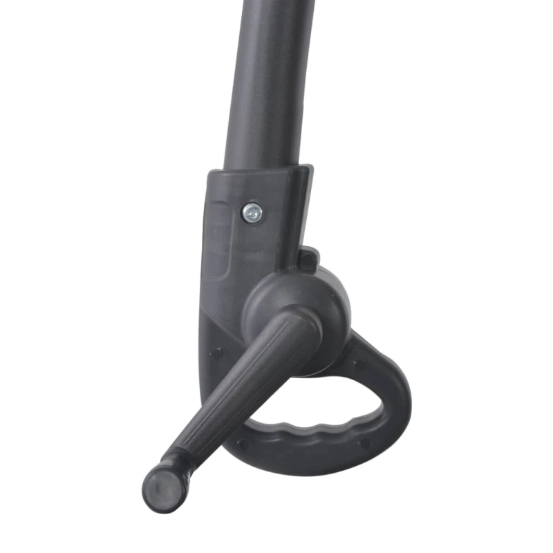 vidaXL dārza saulessargs ar tērauda kātu, 300 cm, pelēkbrūns