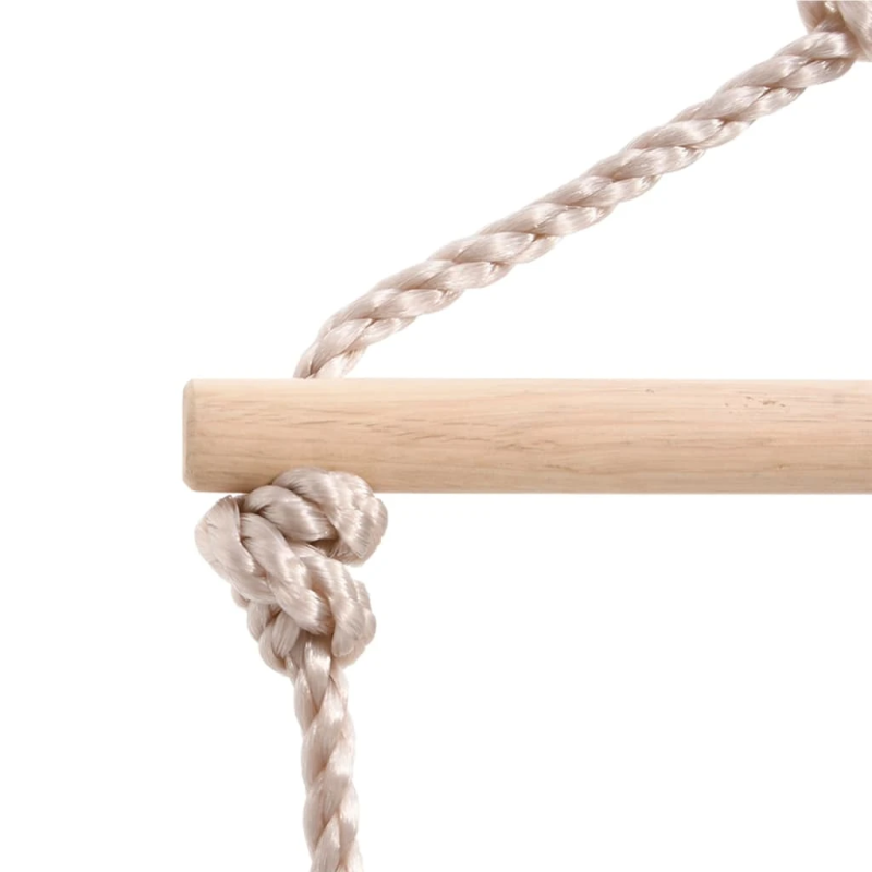 vidaXL šūpoļu sēdeklis ar virvēm, zils, 37x15 cm, polietilēns