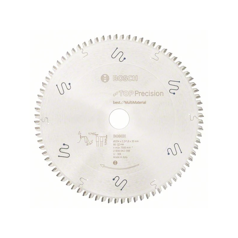 Ripzāģa disks Best MultiM 254 x 30 x 2,3 mm, 80