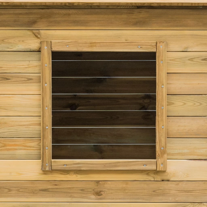 vidaXL āra rotaļu māja, priedes koks, 120x120x146 cm