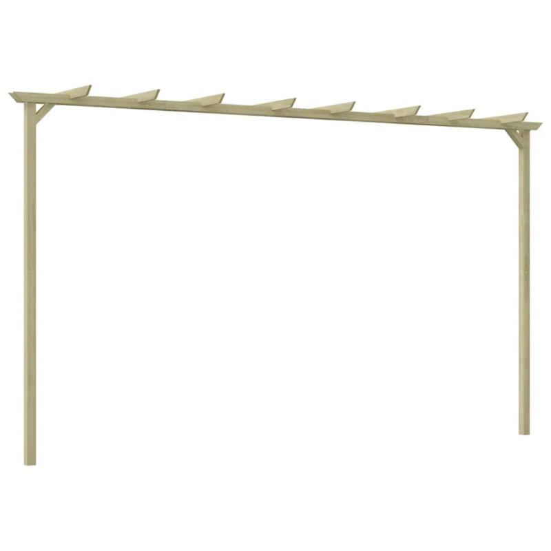 vidaXL dārza pergola, impregnēts priedes koks, 360x200x60 cm