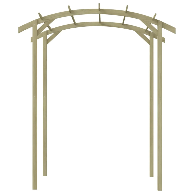 vidaXL dārza pergola, impregnēts priedes koks, 180x197x210 cm
