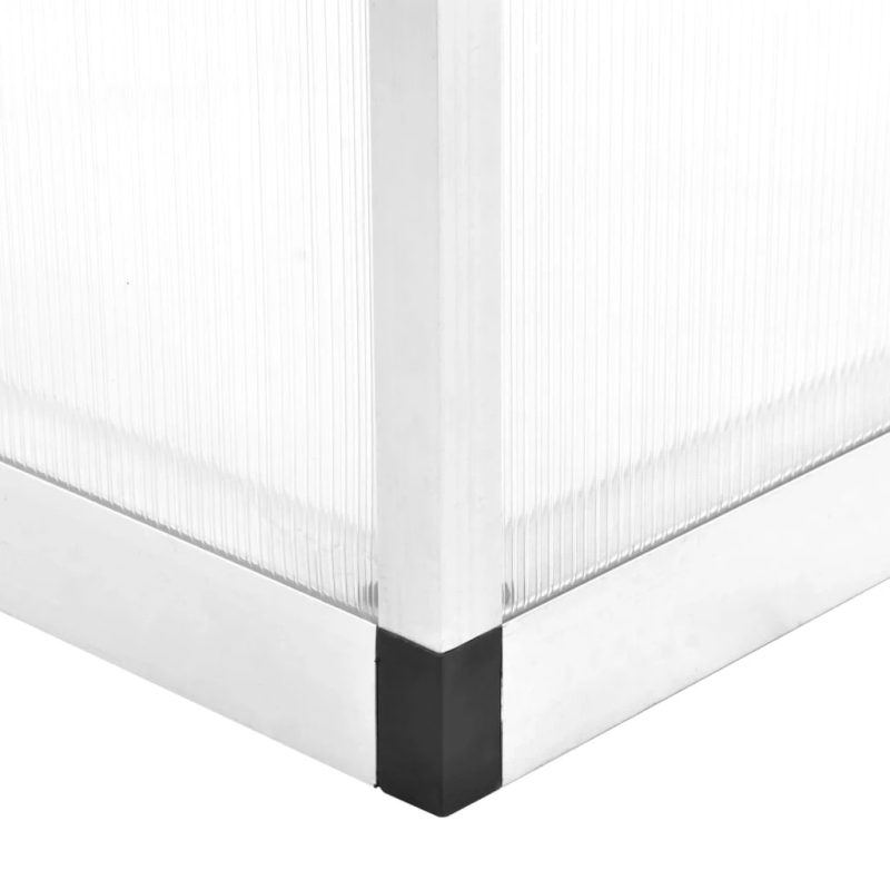 vidaXL siltumnīca, alumīnijs, 302x190x195 cm, 11,19 m³