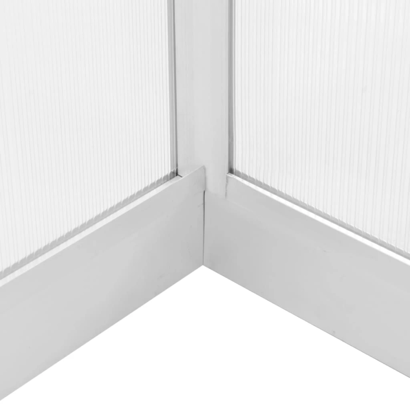 vidaXL siltumnīca, alumīnijs, 421x190x195 cm, 15,6 m³