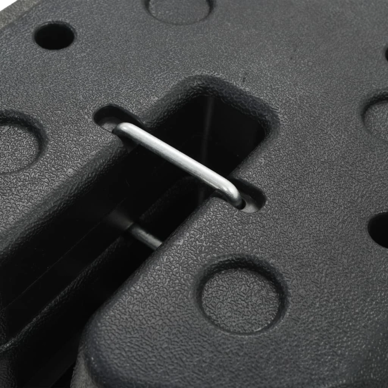 vidaXL nojumes atsvari, 4 gab., melni, 220x50 mm, betons