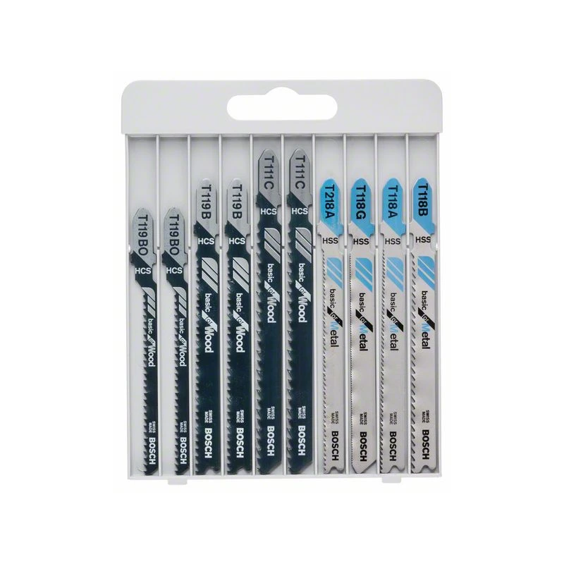 Bosch X-Pro Line siaurapjūkļa asmeņu komplekts, 10 gab.