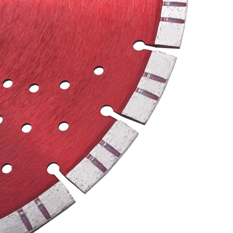 vidaXL dimanta griešanas disks, ar turbo un caurumiem, tērauds, 350 mm