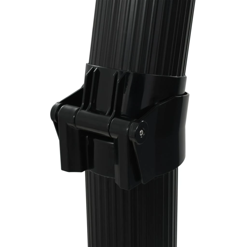 vidaXL salokāma solārā duša, melna, 214 cm, 23 L