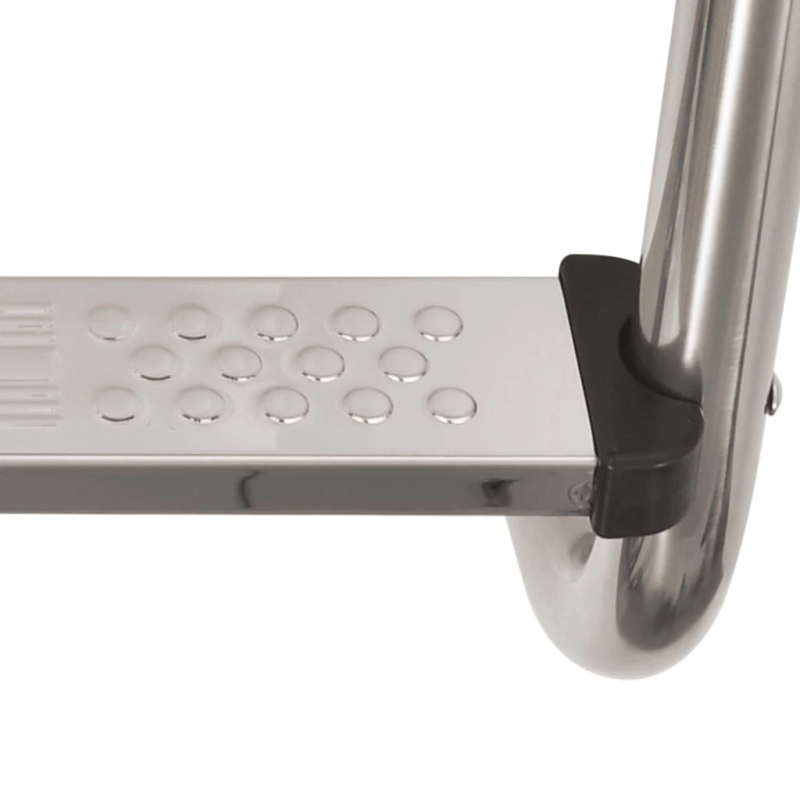 vidaXL baseina kāpnes, 120 cm, 3 pakāpieni, nerūsējošs tērauds