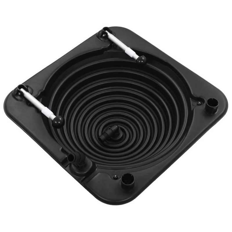 vidaXL solārais baseina sildītājs, 75x75x36 cm, HDPE, alumīnijs