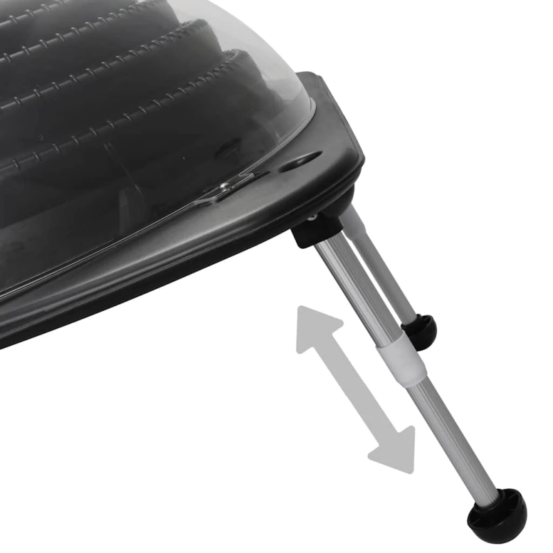 vidaXL solārais baseina sildītājs, 75x75x36 cm, HDPE, alumīnijs