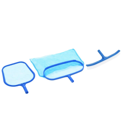 vidaXL 3-daļīgs baseina tīrīšanas komplekts