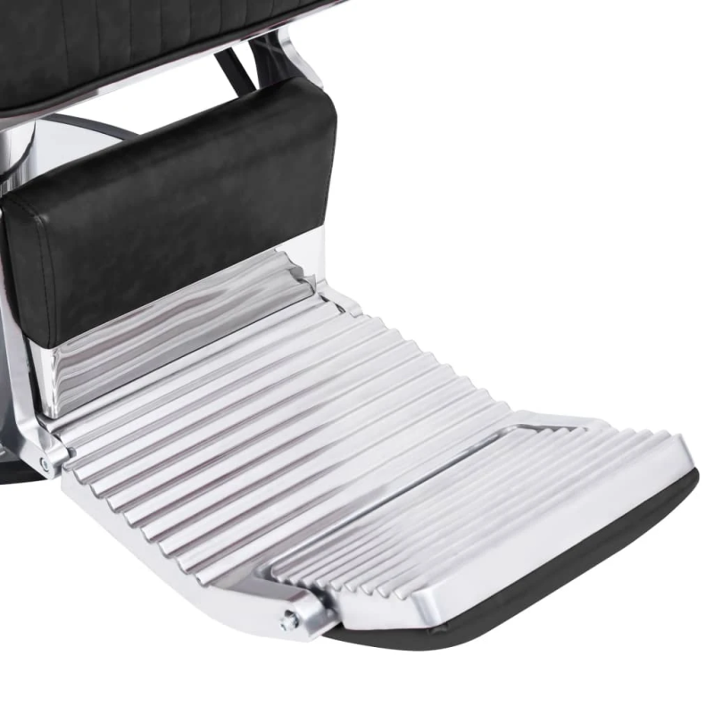 vidaXL frizieru krēsls, 68x69x116 cm, melna mākslīgā āda