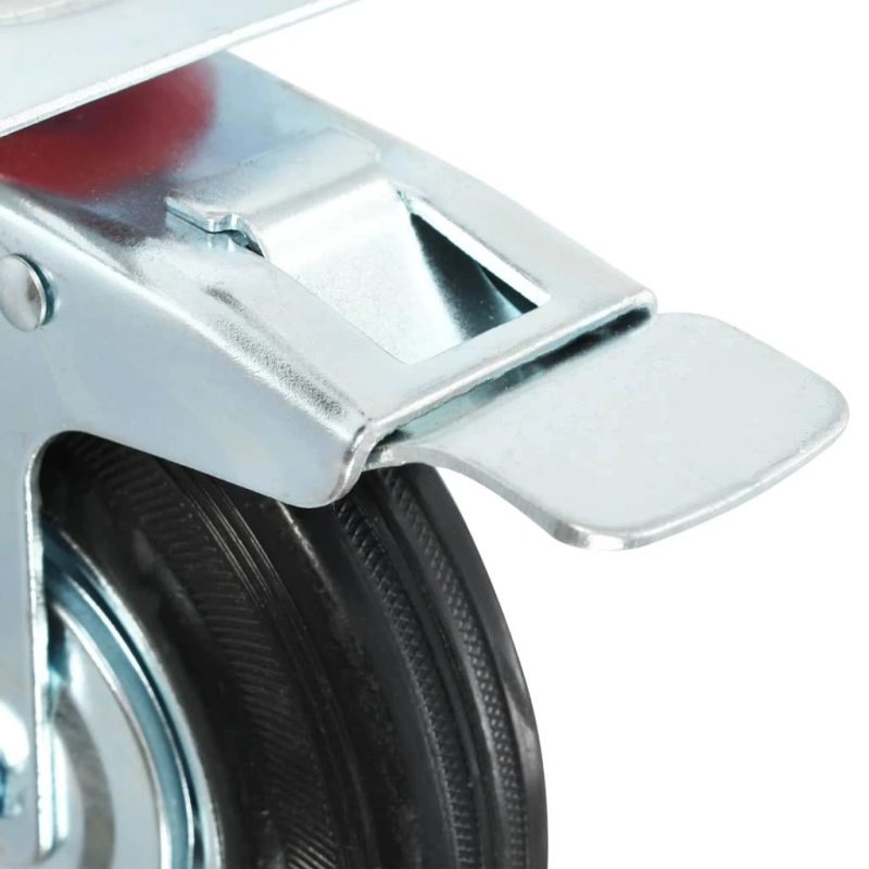 vidaXL grozāmi ritenīši ar dubultām bremzēm, 4 gab., 125 mm