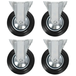 vidaXL fiksēti ritenīši, 4 gab., 160 mm