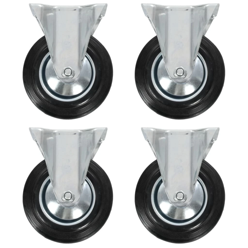 vidaXL fiksēti ritenīši, 4 gab., 160 mm