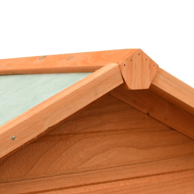 vidaXL putnu būris, priedes un egles masīvkoks, 125,5x59,5x164 cm